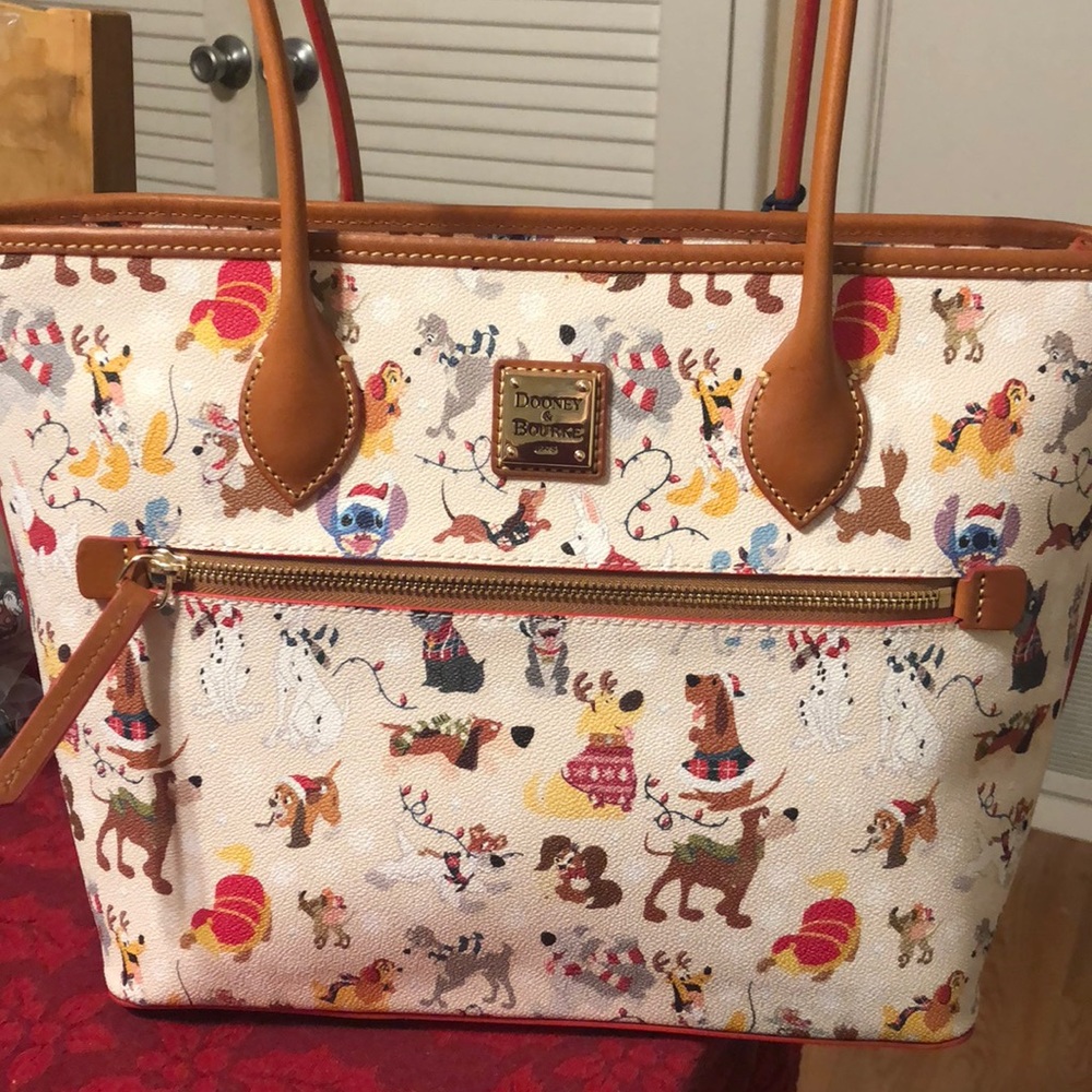 Dooney and Bourke Disney Christmas tails tote
